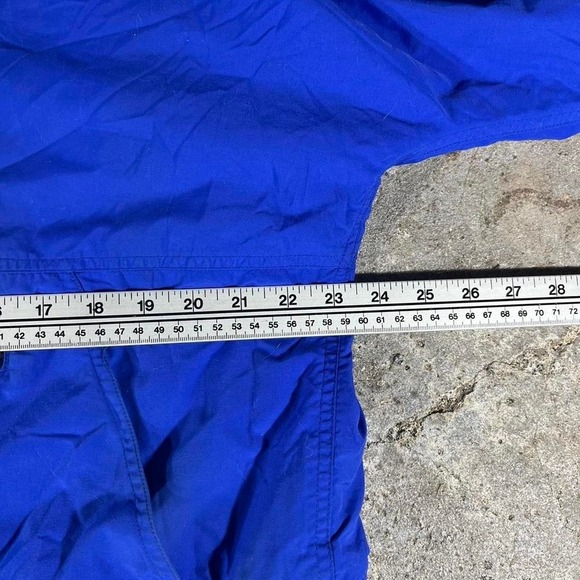 LL Bean Outdoors Blue Anorak Hooded Pullover Jacket Men's Medium - Picture 7 of 7